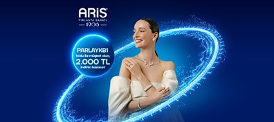 PARLAYKB1 koduyla Yapı Kredi Mobil müşterisi olanlara özel Ariş Pırlanta’da yapacağı alışverişlerde 2.000 TL indirim!