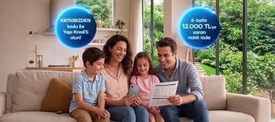 KATKIBIZDEN koduyla Yapı Kredi Mobil müşterisi olup BES hesabı açanlara özel aylık katkı payına göre 6 ayda 12.000 TL'ye varan nakit iade fırsatı!