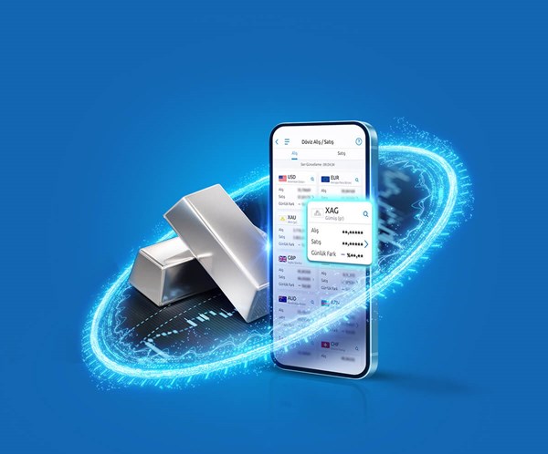 Yapı Kredi Mobil'den gümüş alım satım işlemlerinizi gerçekleştirebilirsiniz!