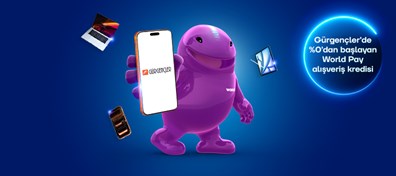 Gürgençler ve Yenilio mağazalarında %0'dan başlayan faiz oranlarıyla World Pay Alışveriş Kredisi fırsatı!