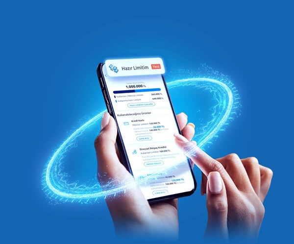 Tüm limitleriniz, dilediğiniz zaman kullanmanız için tek yerde; Hazır Limitim'de!