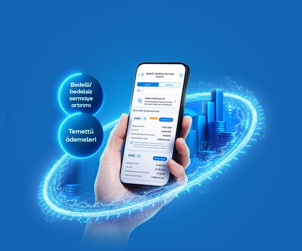 Yeni sermaye artırımı ve temettü menüleri Yapı Kredi'de