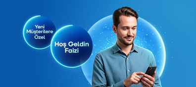 Mobilden yeni müşteri olanlara özel %45 hoş geldin faizi ile Sınırsız Hesap’ınızı açın, birikimlerinize günlük kazanç sağlayın!