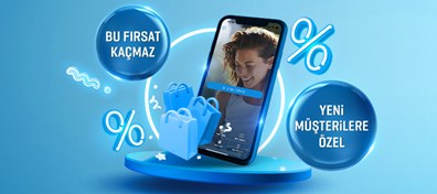 Yeni müşterilere özel ilk alışverişine yaşın oranında indirim!